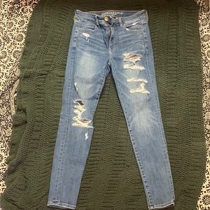 Distressed AE jeans